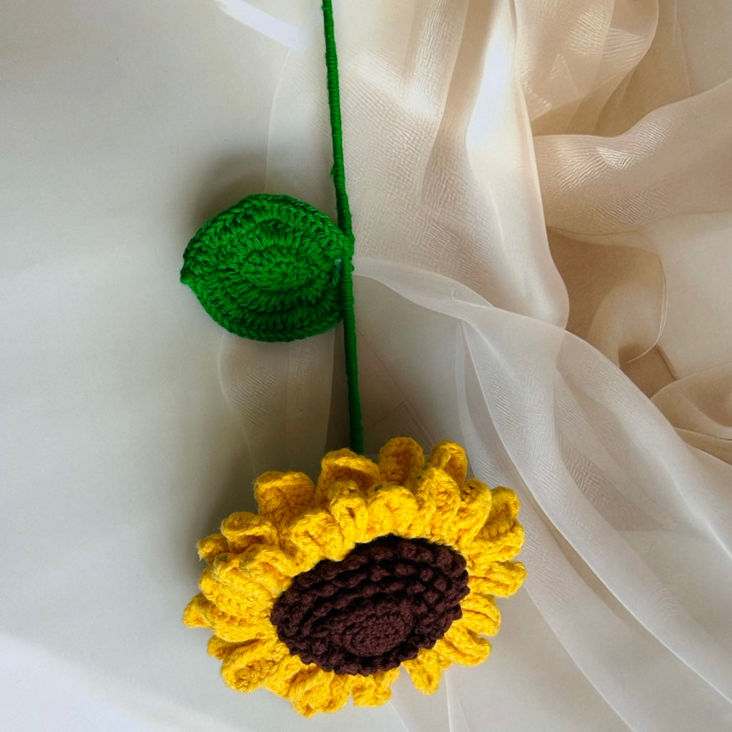 Golden Bloom Crochet Sunflower