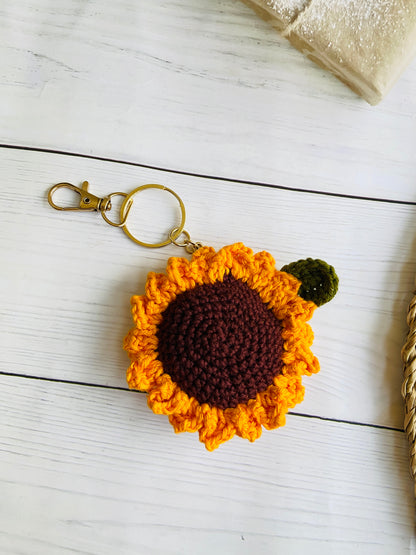 Sunflower Keychain (Mustard)
